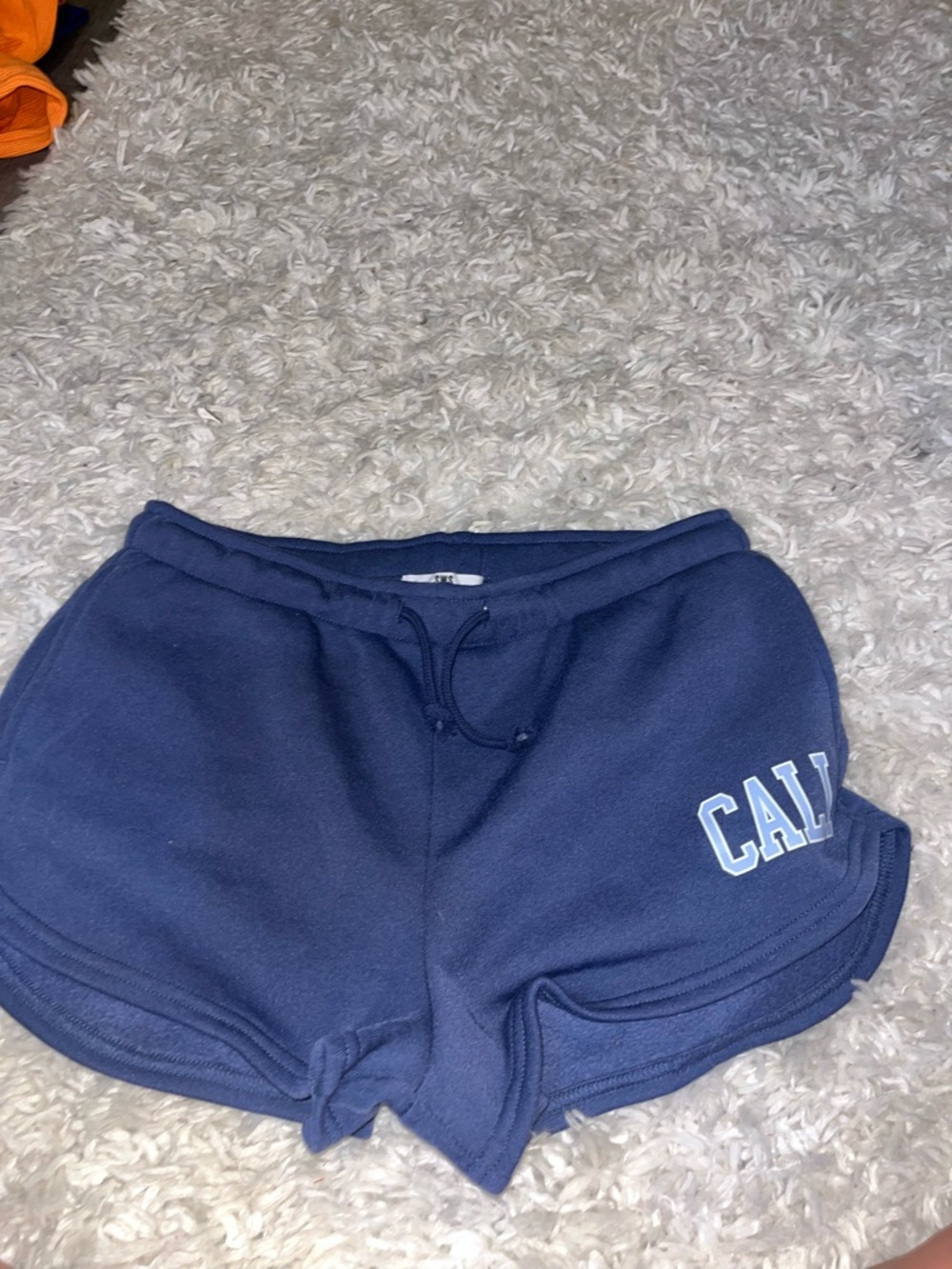 Women’s Navy Athletic Lounge Shorts with 'CALI' Print